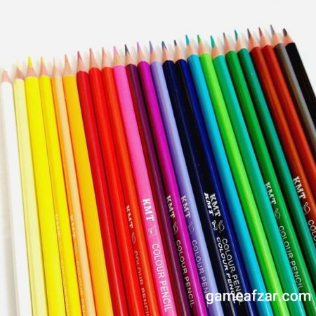 مداد رنگی 24 رنگ کی ام تی